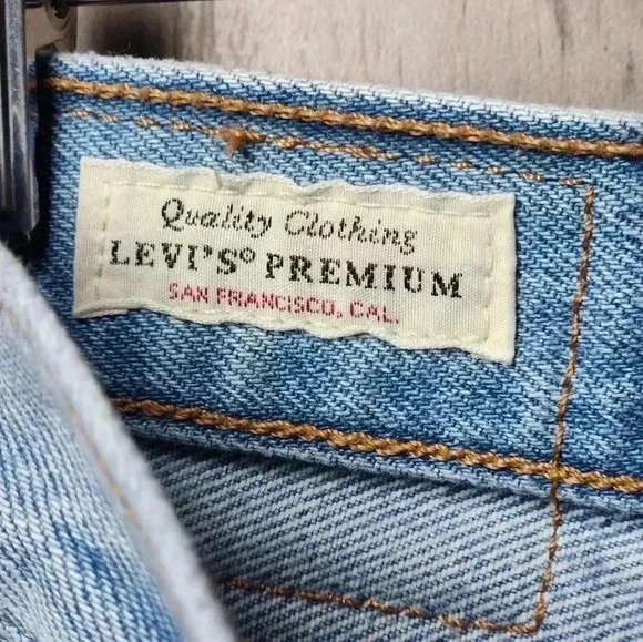 Vintage 501 Levi's Skinny High Rise Striaght Leg Pants Distressed 24x28 - Picture 5 of 12